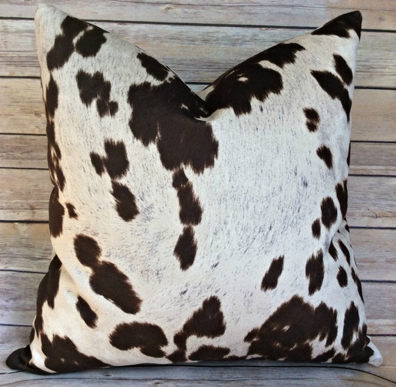 large cowhide pillows