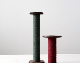 antique spools, wood thread spools, wooden sewing spools