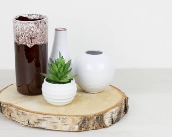 Cylinder vase with sparkling glaze