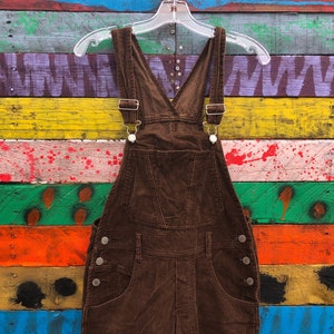 medium- 90s corduroy overalls