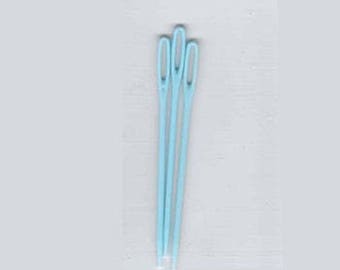 Set of 3 needle to weave plastic short 7 cm