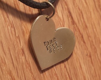 Letter Stamped Pendant - Add on