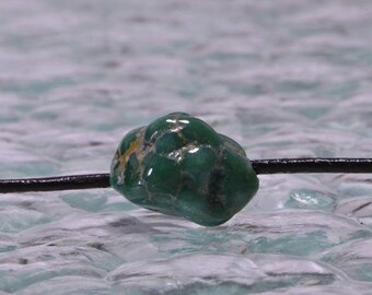Campitos Turquoise 1 Bead Nugget Bead Natural Turquoise Jewelry Making Supplies