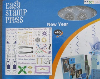 Fiskars lot de 45 Tampons Clear sur le thème New Year
