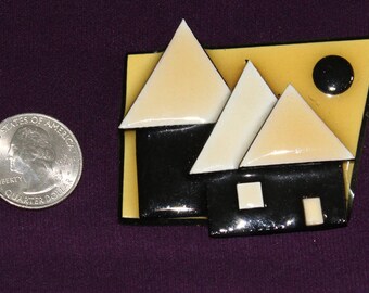Vintage House Pin, by Lucinda, 1990's