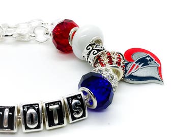 New England Patriots jewelry Bracelets inspired jewelry bracelets