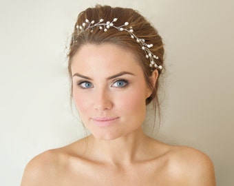 Pearl Wedding Hair Vine