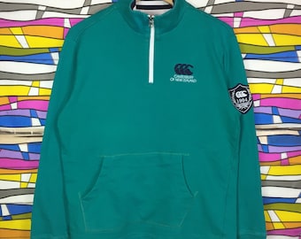 Rare!! Vintage CANTERBURRY Sweatshirt Small Logo Spellout Rugby