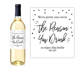 Boss Appreciation Gift Wine Label Boss gift Friend gift Funny Wine label Christmas gift Wine label for boss Teacher appreciation PRINTABLE