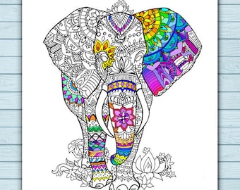 Printable Mandala Deer Coloring Page Printable Mandala Deer Coloring Page