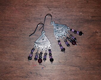 No. 10 Stone amethyst and Garnet 3mm