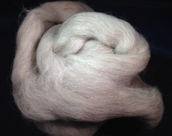 Masham Wool 2oz Gray Wool Spinning Fiber Felting Fiber