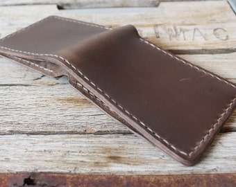 Horween Chromexcel Leather Wallet / Mens Leather Wallet / USA Made Wallet
