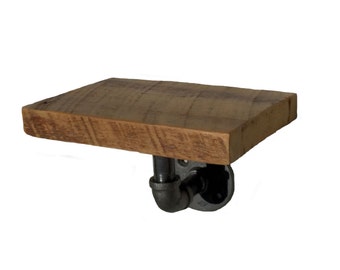 Industrial Pipe Shelf, Reclaimed Wood Shelf, Rustic Shelf, Industrial Furniture