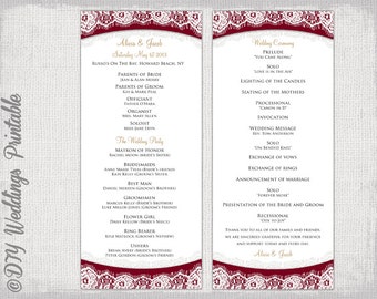 birthday program templates