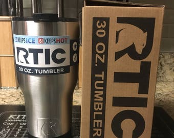 Custom Engraved Stainless Steel 30oz RTIC Tumbler NEW STYLE