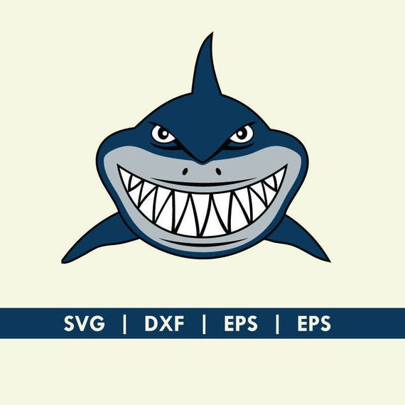 Download Shark Face Smile Finding Nemo Bruce SVG DXF Silhouette Cameo