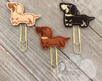 Dachshund Planner Clip | Wiener Dog Planner Clip