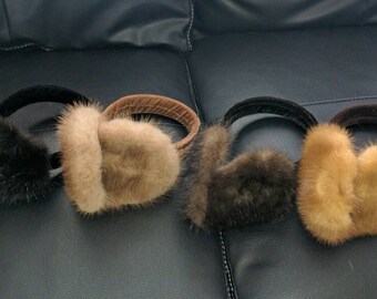 Amazing Authentic Mink Fur Earmuffs