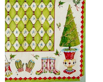Set of 3 winter-motives NOE129 paper napkins