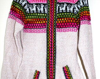 Alpaca fitted cardigan
