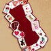 Wool Applique' PATTERN Be My Valentine Table Runner or Card Ornaments Pattern