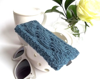Blue-Grey Glasses Case. Eyeglasses Case. Sunglasses Case. Reading Glasses Case. Eyeglasses Holder. Sunglasses Holder.