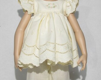 16 inch Kish Dress Cream Colored Eyelet