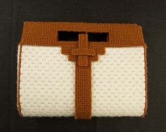 Vintage Handmade Needlepoint Clutch