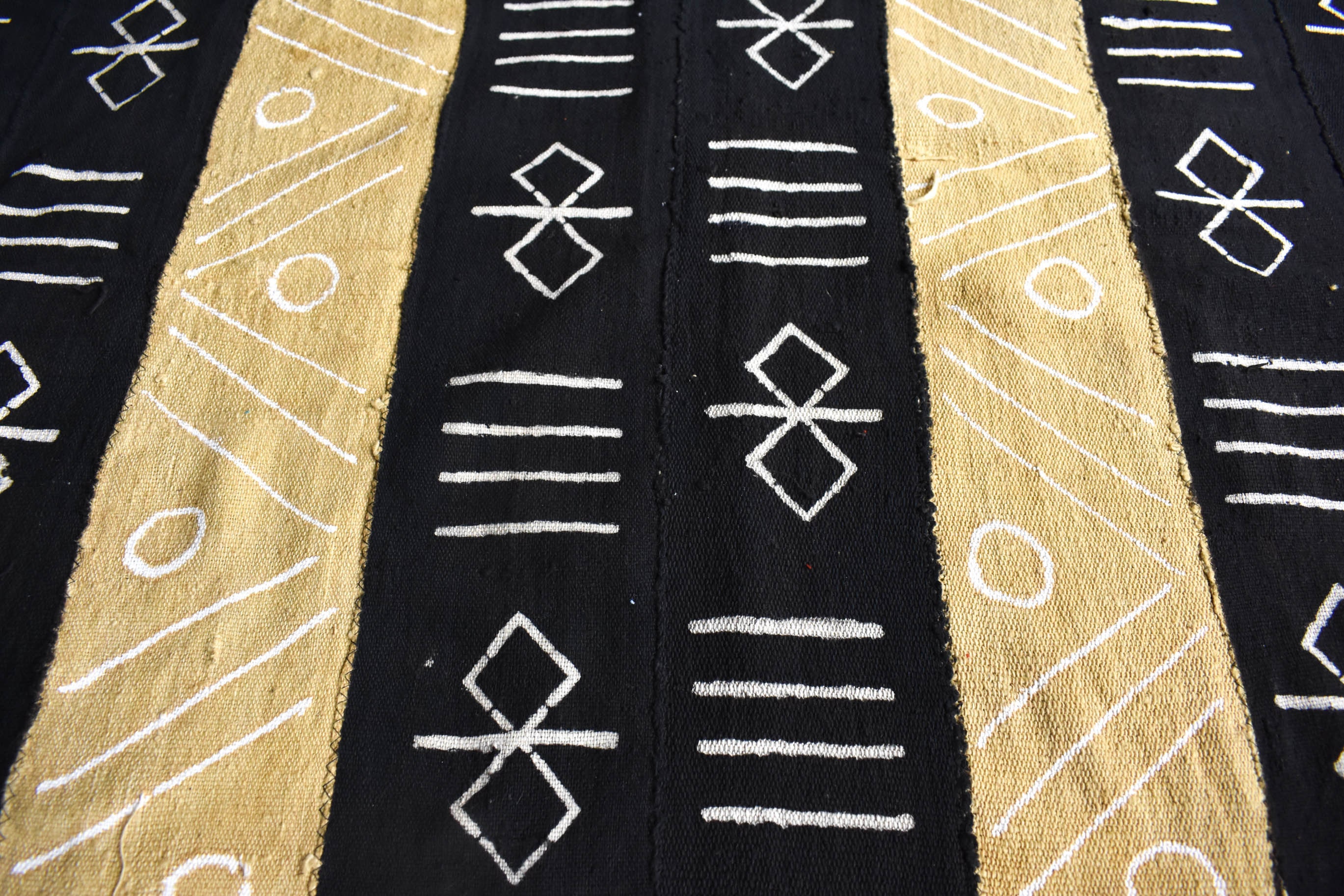 Hand crafted Bogolan fabric Mali mud cloth African cloth