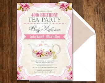 tea party flyers
