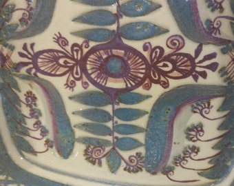 Mid Century Royal Copenhagen Fajance Marianne Johnson Tenera Dish Faiance Hand Painted Pottery