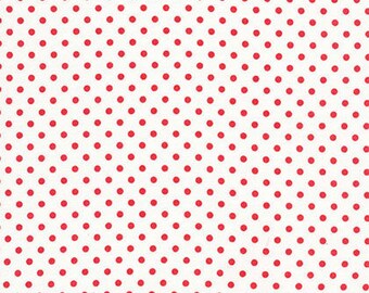 Dots - Deliah - By Tanya Whelan (TW43) - White - One Yard - 7.95 Dollars