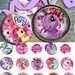 My little pony - One 4x6 high-resolution, 300dpi, JPEG file with 15 1" Circle images.