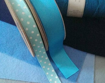 Blue felt & ribbon bundle