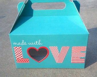 Gourmet Dog Treats - Made with Love Tote - Vegetarian All Natural Gift Boxed Valentines Day - Shorty's Gourmet Treats