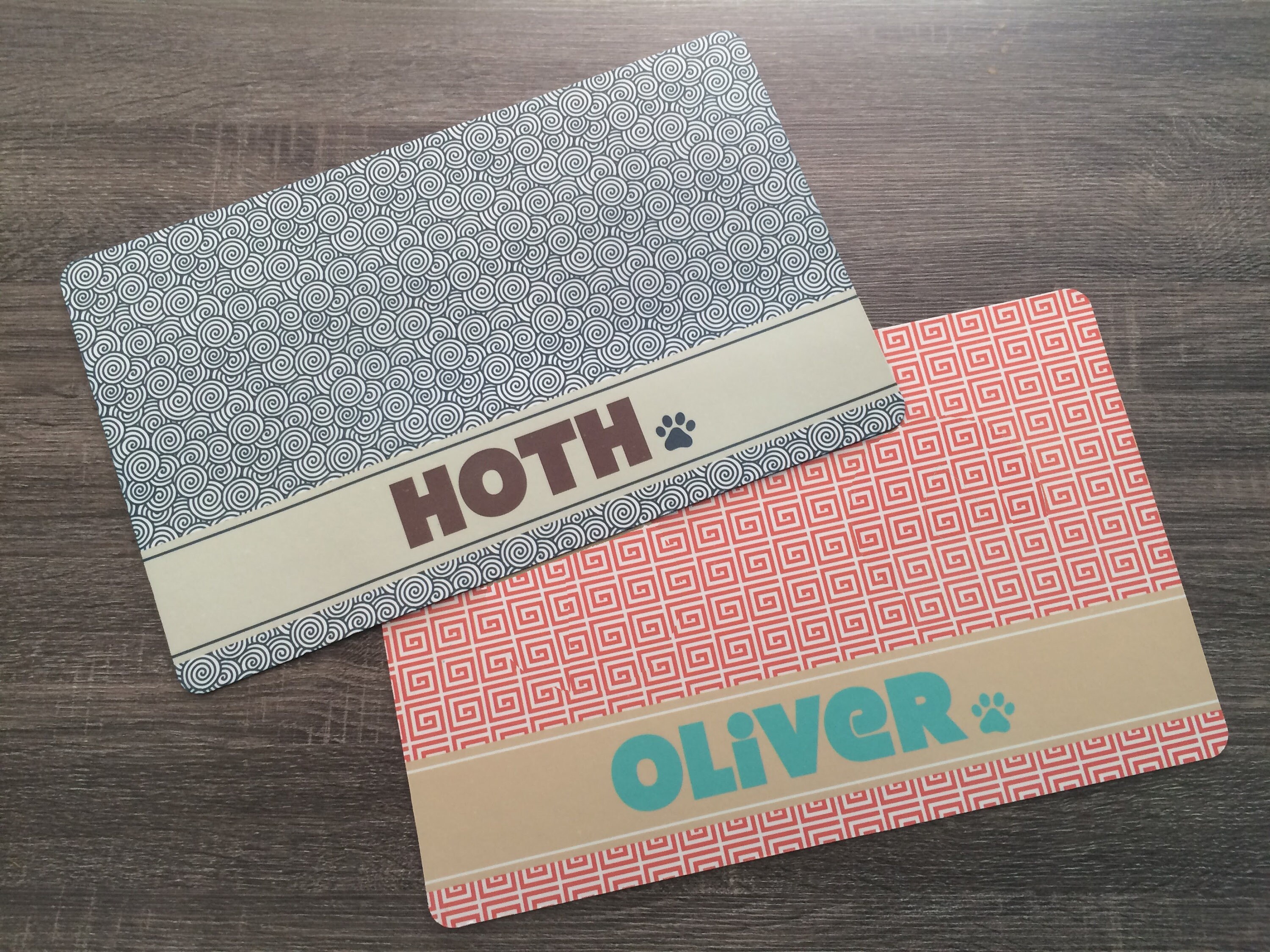 Personalized Dog Placemat Dog Mat Pet Food Mat Fabric