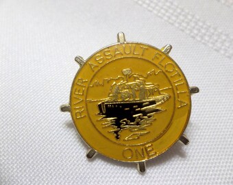 Vietnam River Assault Flotilla One Enamel Pin