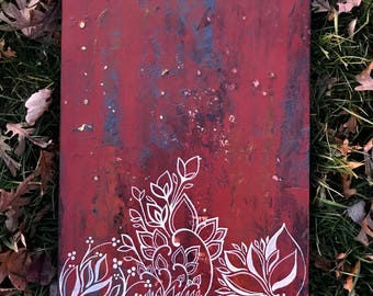 Limerence - acrylic on wood - 16x24