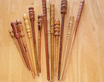 Wooden Hair Stick - Wooden Hair Fork - Wood Hair Pick - Wooden Hair Sticks - Handcrafted wooden hair sticks - various styles, lengths, wood