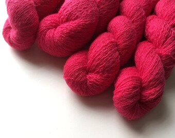 Reclaimed Lace Yarn - Cashmere - Wild Strawberry