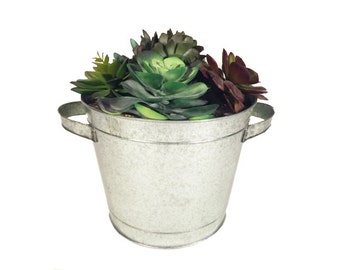 Galvanized Metal Planter