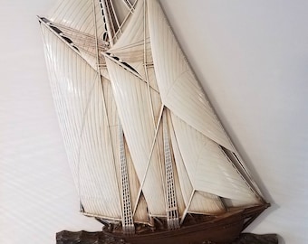 Dart Industries Schooner / Ship Wall Hanging