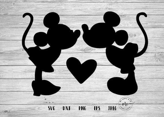 Minnie Mickey Kiss SVG Minnie Mickey Love SVG Minnie And