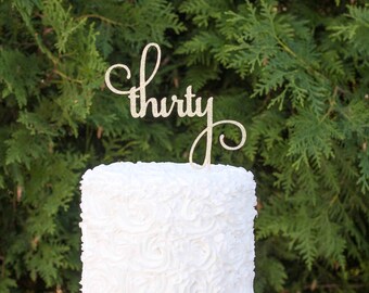 30th birthday cake topper, dirty thirty cake topper, 30th anniversary cake topper, thirty cake topper, glitter cake topper, happy birthday