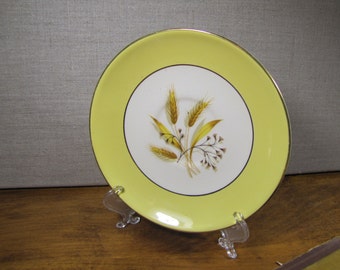 Vintage Sentry Service Corp. - Gold Wheat Pattern - Yellow Rim