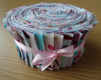 40 Jelly Roll Strips 100% Cotton Patchwork Fabric ~ Butterflies