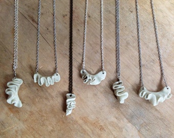 Ruffle Pendant Necklace