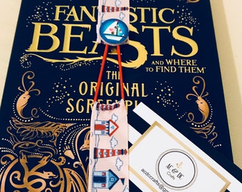 Ribbon and button bookmark