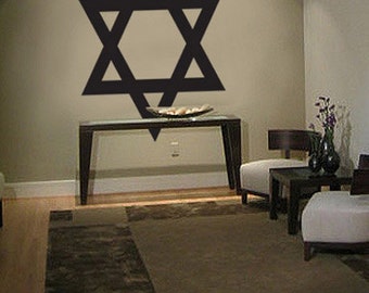 Vinyl Wall Decal Sticker Jewish Star of David 557